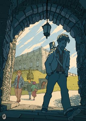 Nottingham Castle - signed A4 Print