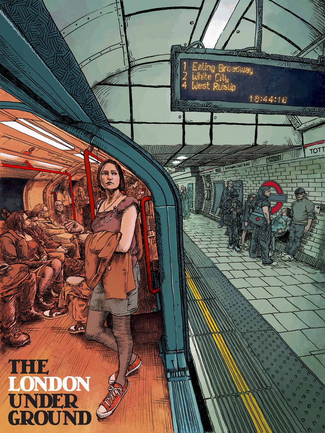 The London Underground - limited edition A3 Giclée Print