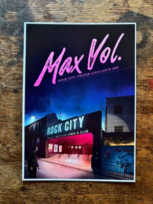 Rock City Nottingham - signed A4 Print