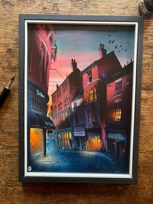 Hockley Dusk - signed A4 print