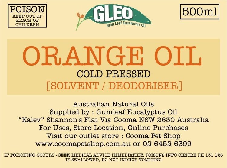 Pure Australian Orange Oil 200ml