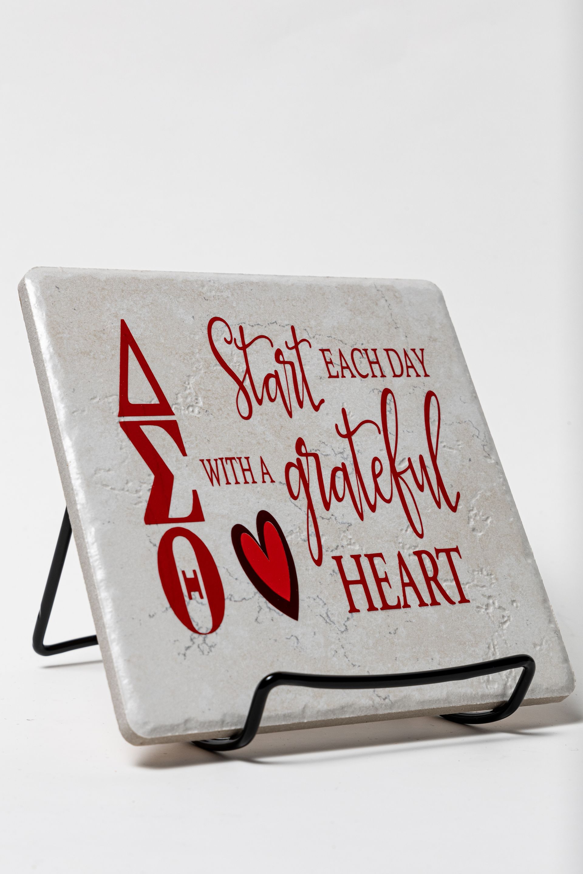 3-in-1 Delta Hotplate & Countertop Plaque - Natural Stone with Easel