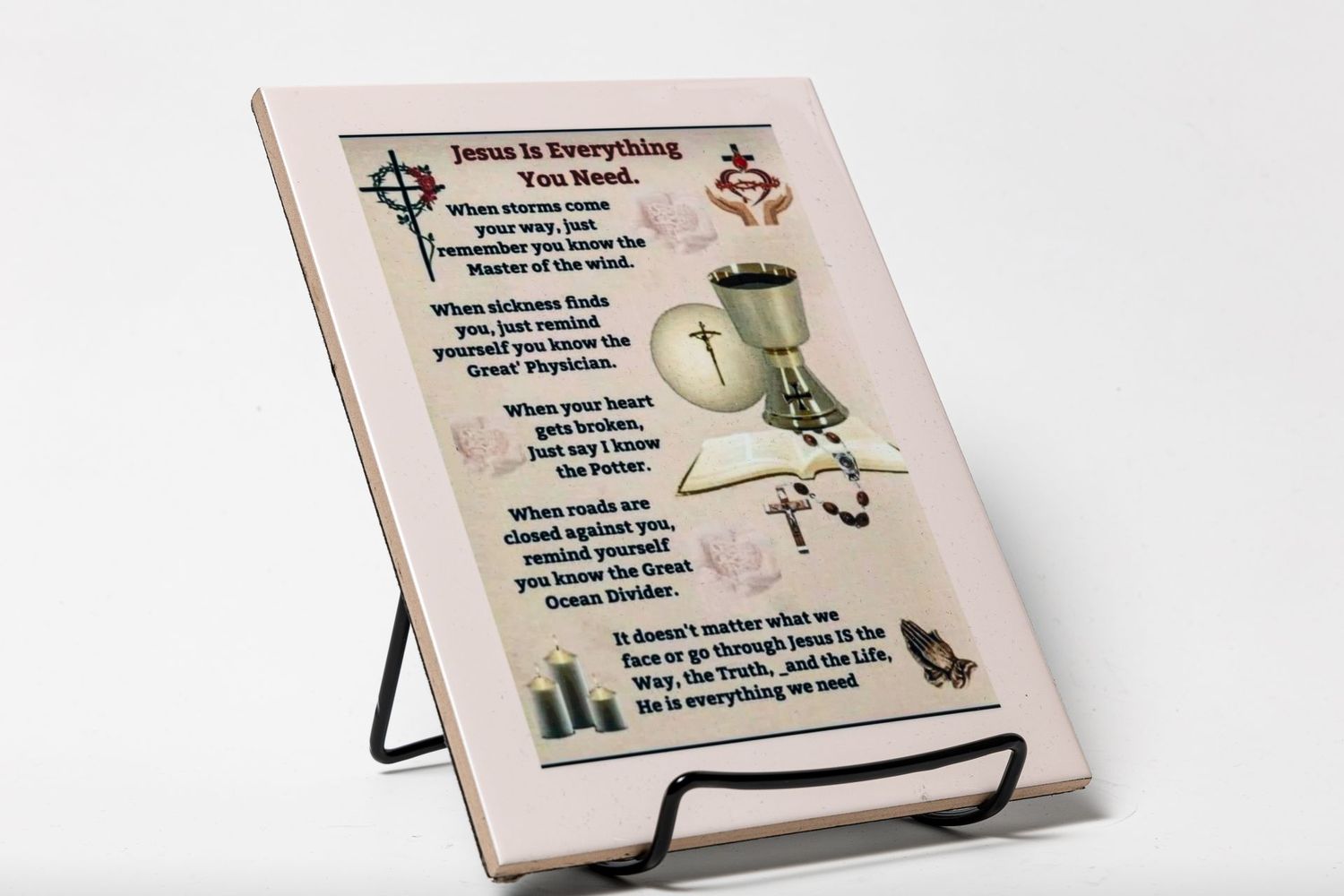 Jesus Is Everything - Inspirational Plaque (6x8)