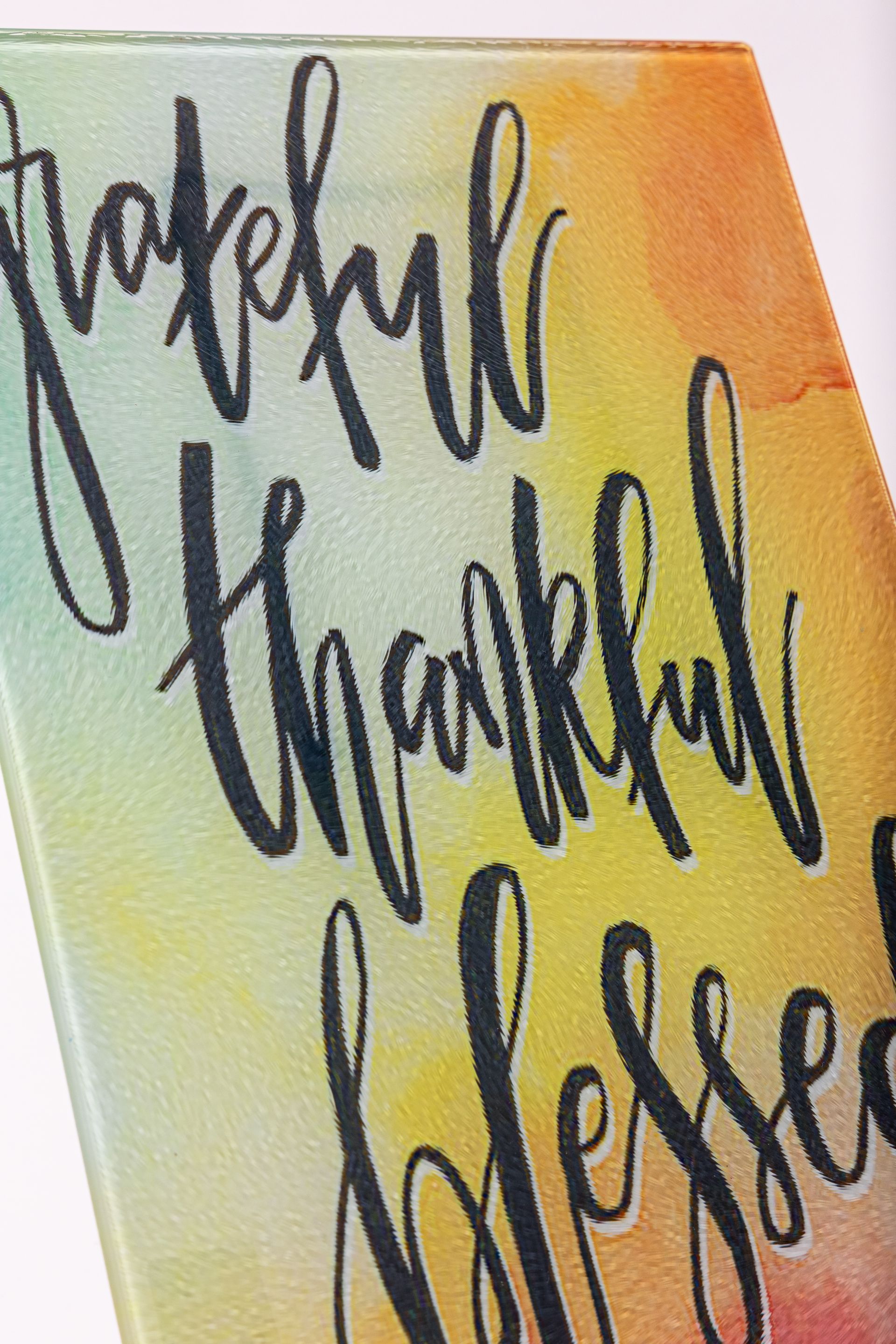 Easy-Care Inspirational Cutting Board - Grateful, Thankful Blessed