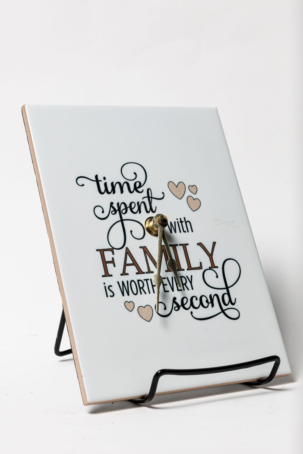 Wall-Mountable "Time Spent" Inspirational Photo Clock (8x12)