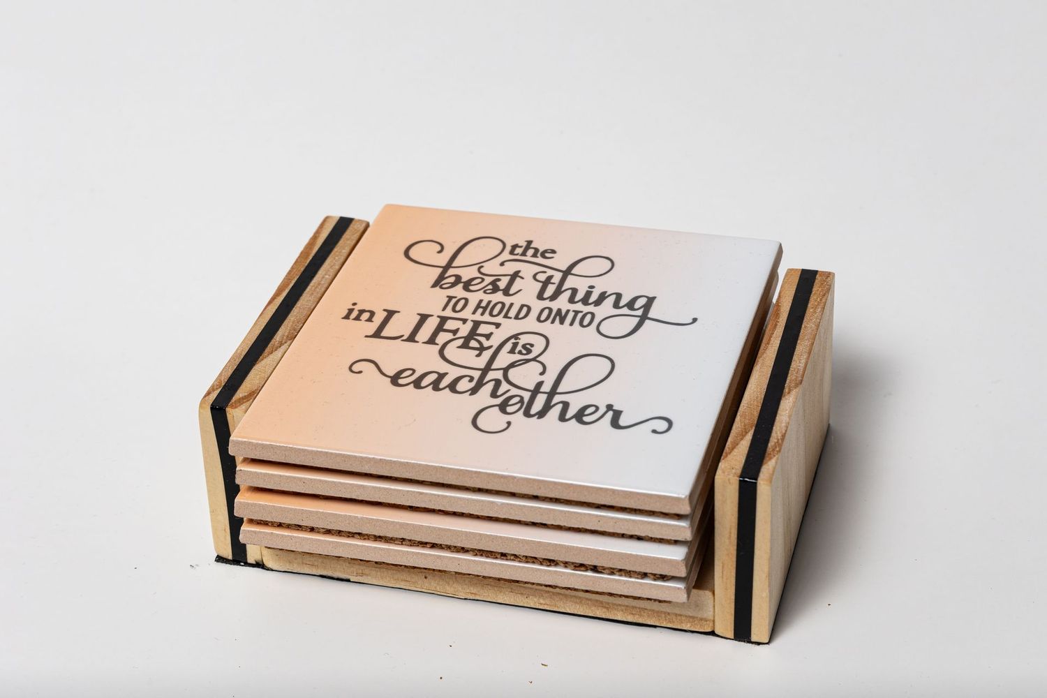Best Thing - Non-Slip Ceramic Coaster Set with Holder