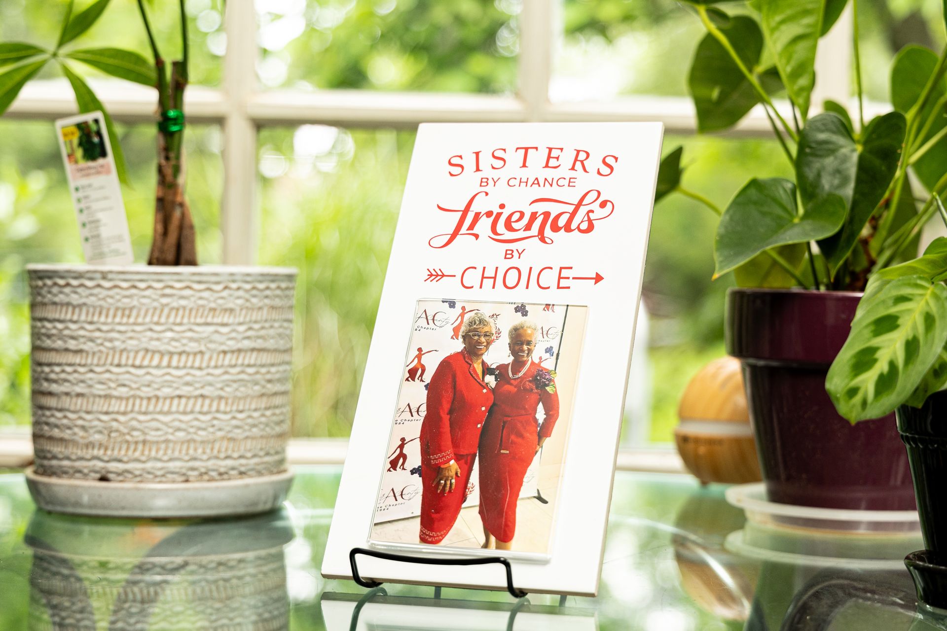 Sisters by Chance Friends by Choice Photo Plaque