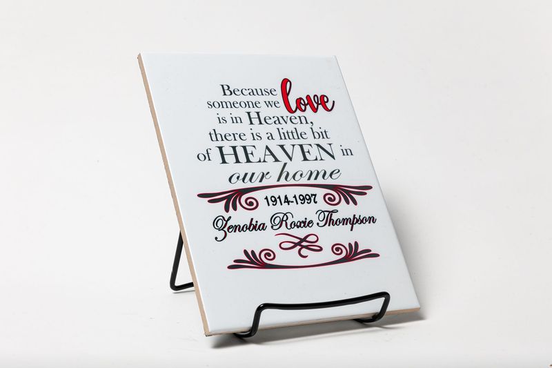 Personalized "Love" Memory Plaque (6x8)