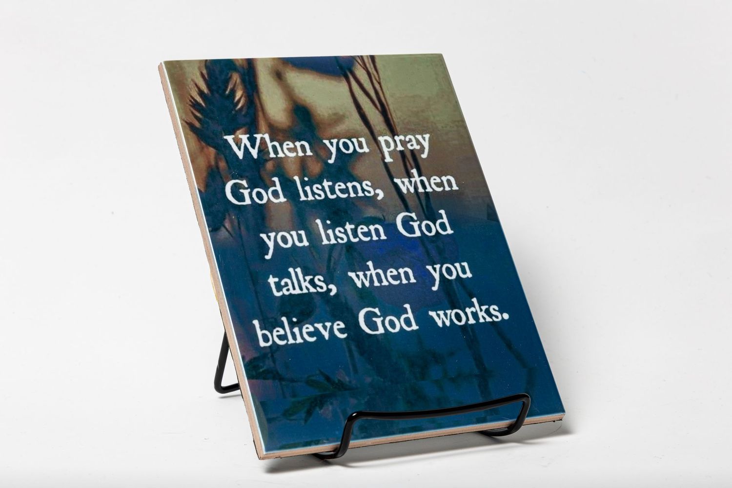 God Listens - Inspirational Plaque (6x6)