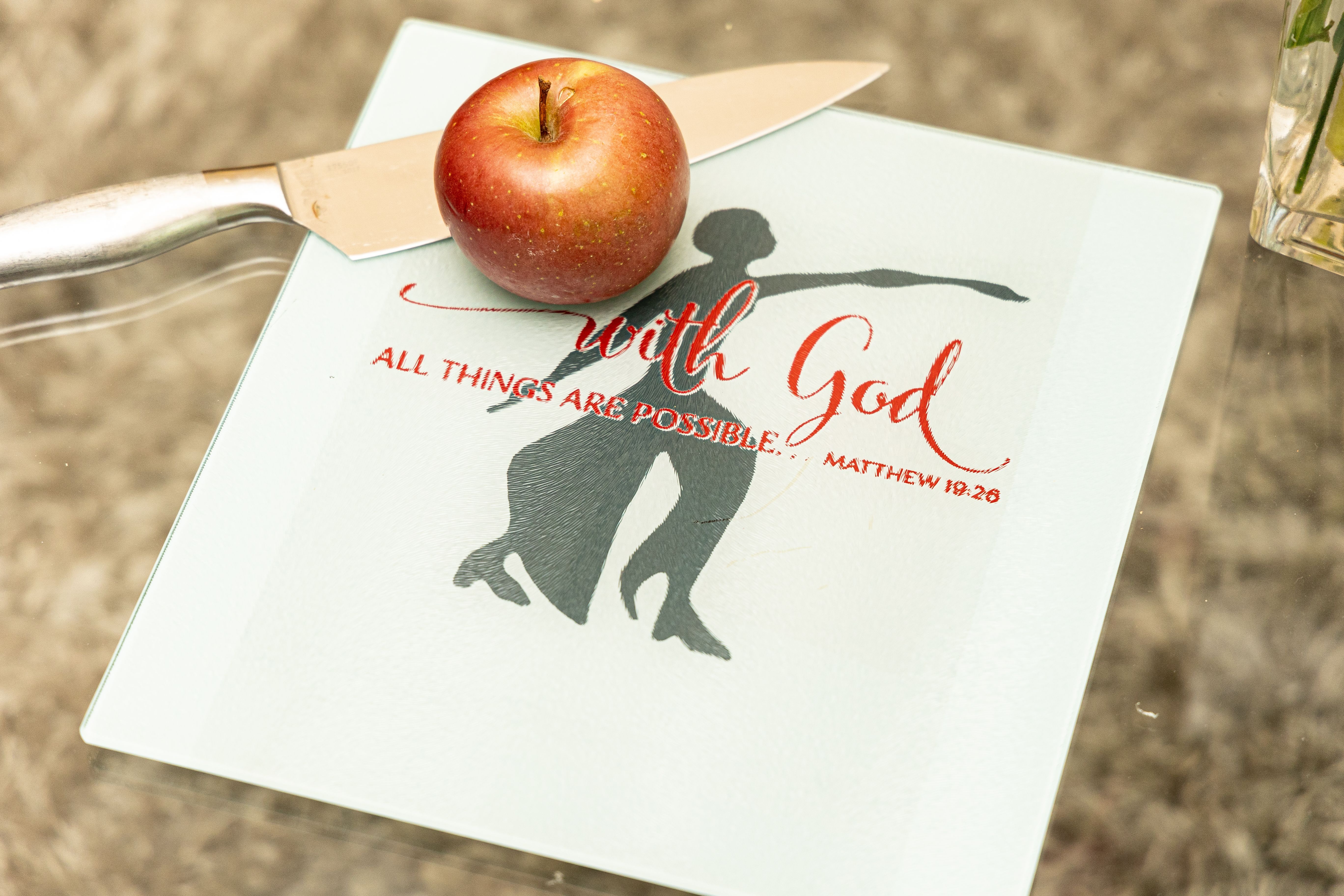 Easy-Care Cutting Board - Scripture *Maya Angelou Collection*