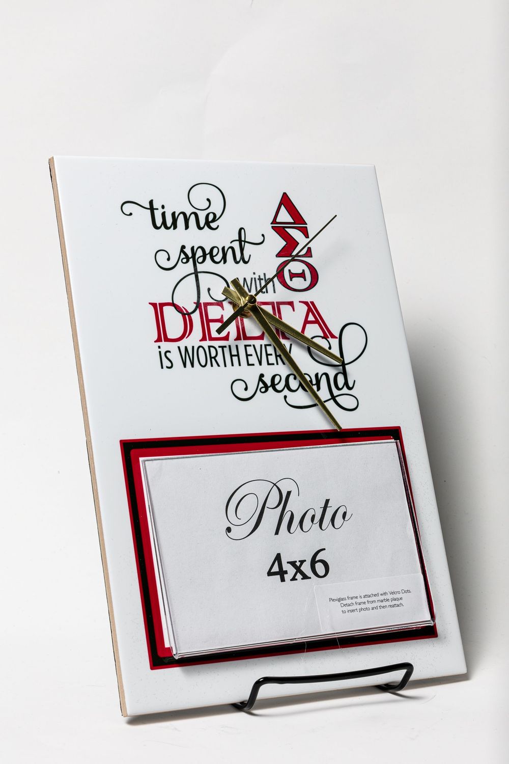 Wall-Mountable Delta Inspirational Photo Clock *vertical frame*(8x12)