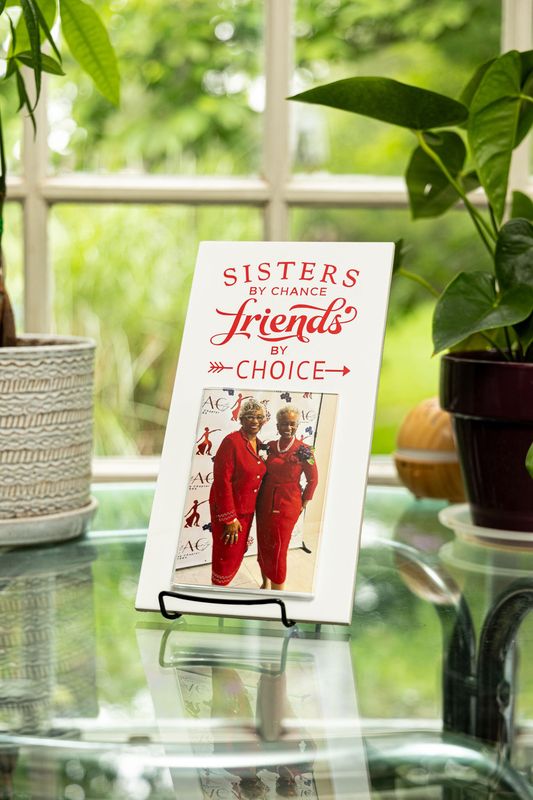 Sisters by Chance Friends by Choice Photo Plaque