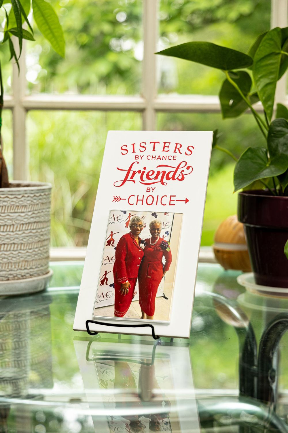 Sisters by Chance Friends by Choice Photo Plaque