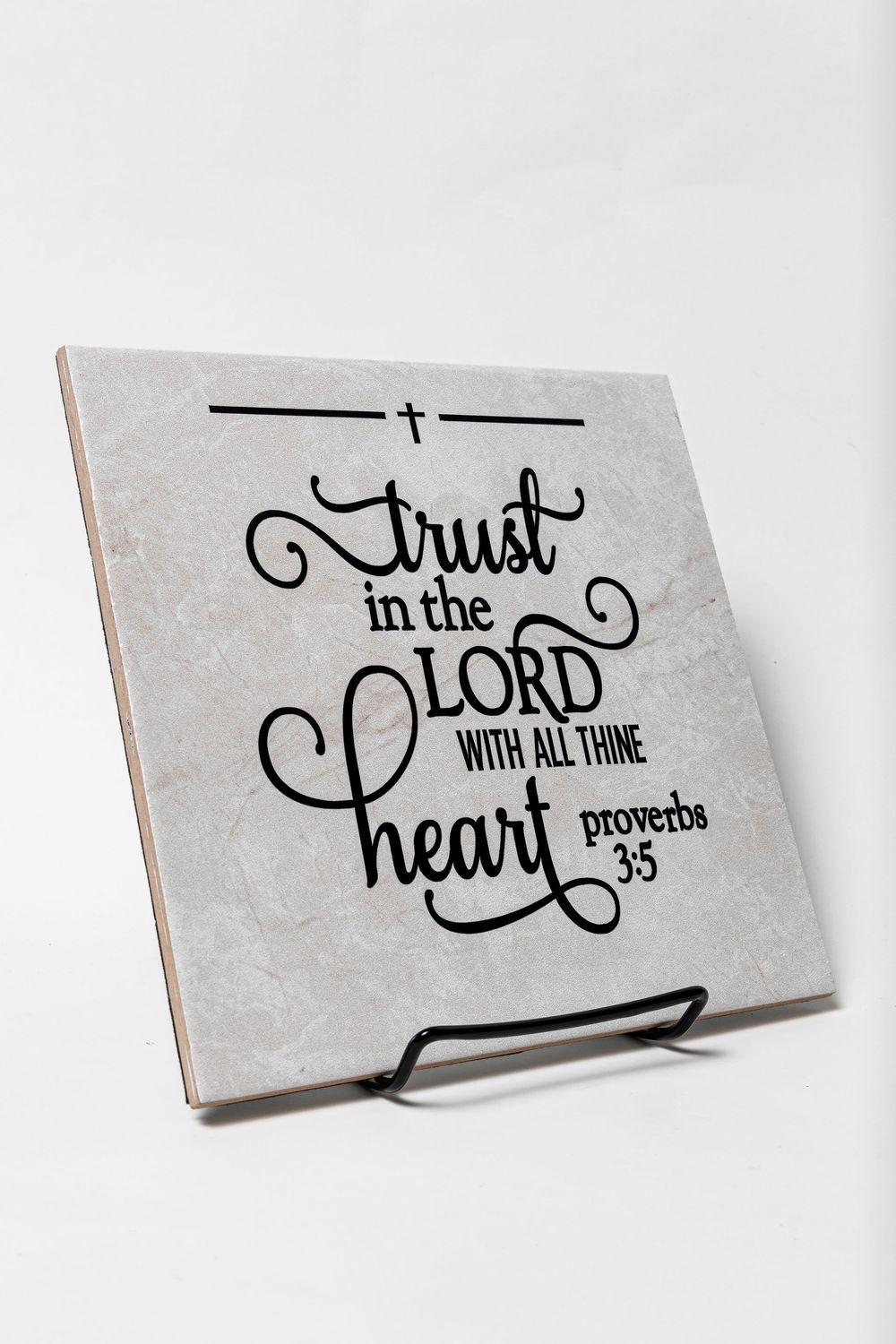 Trust In the Lord - Inspirational Plaque (8x8)