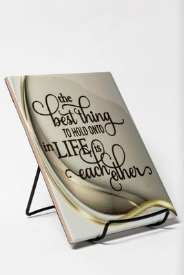 Best Things in Life - Inspiration Desk Plaque (6x8)