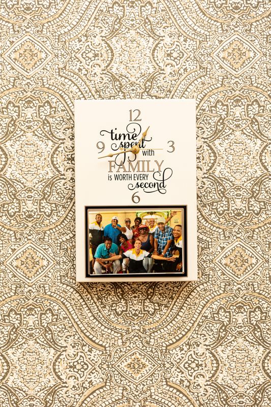 Family "Time Spent" Inspirational Photo Clock