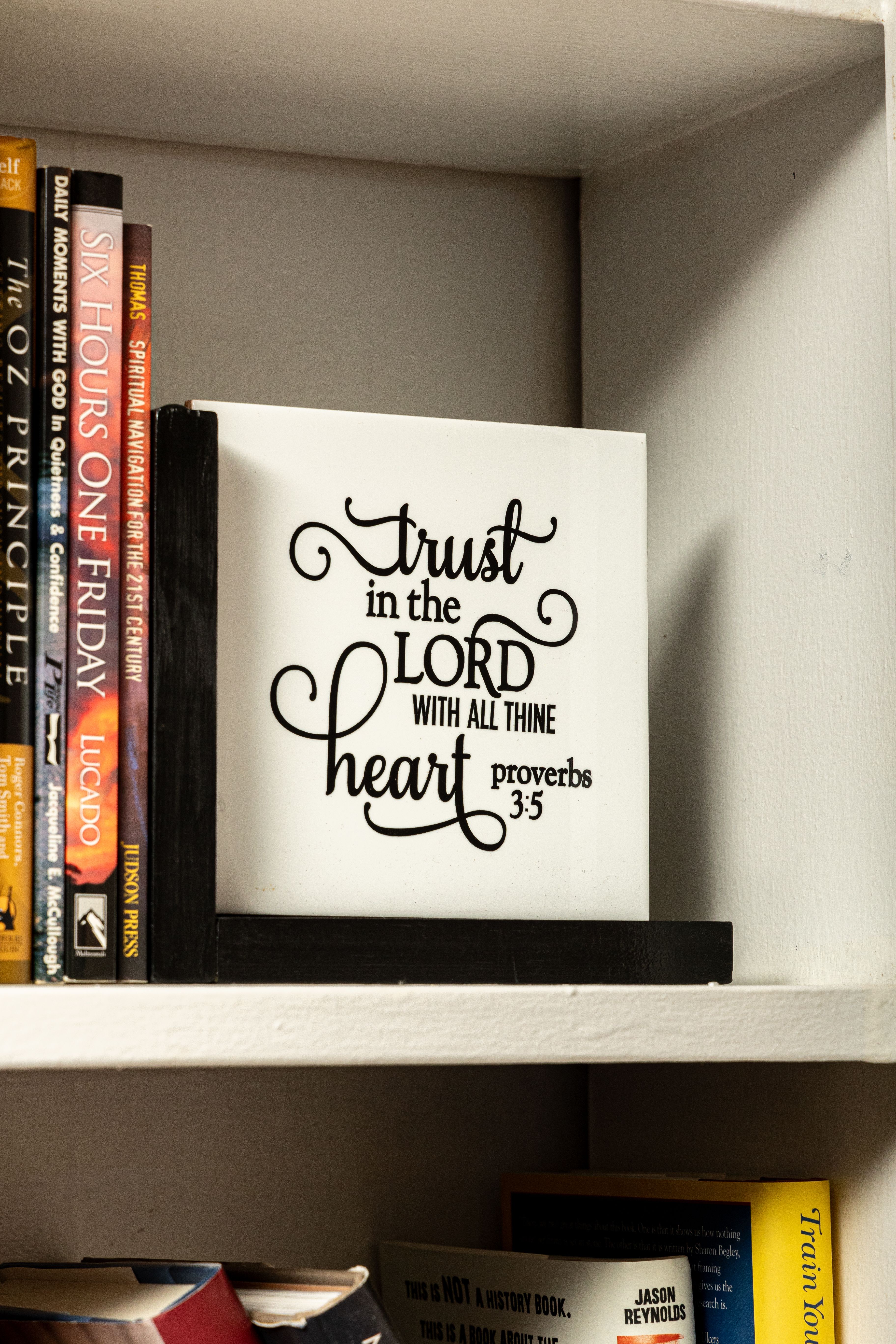 Pick 2 Verses: Scripture (Natural Stone Plaques) Bookend Organizers