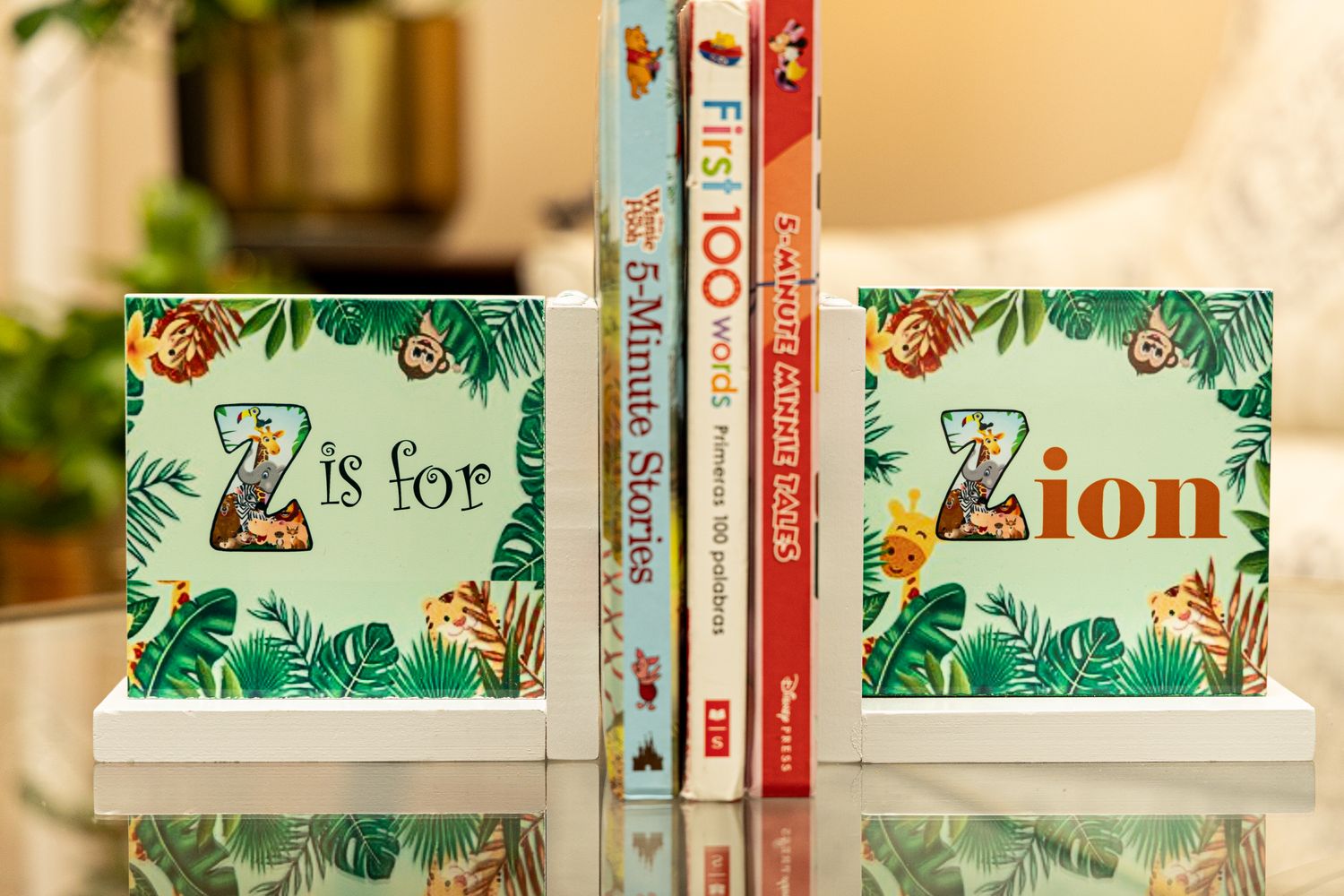 Personalized Children's Bookend Organizers - Bedroom & Home Decor Set