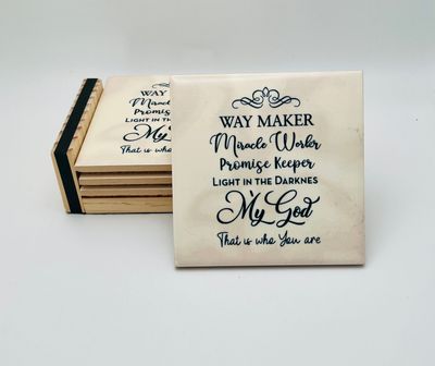 Way Maker Coaster Set with Holder