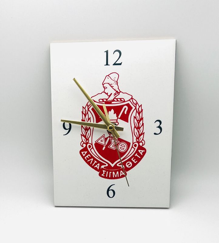 Delta Crest Clock 6x8