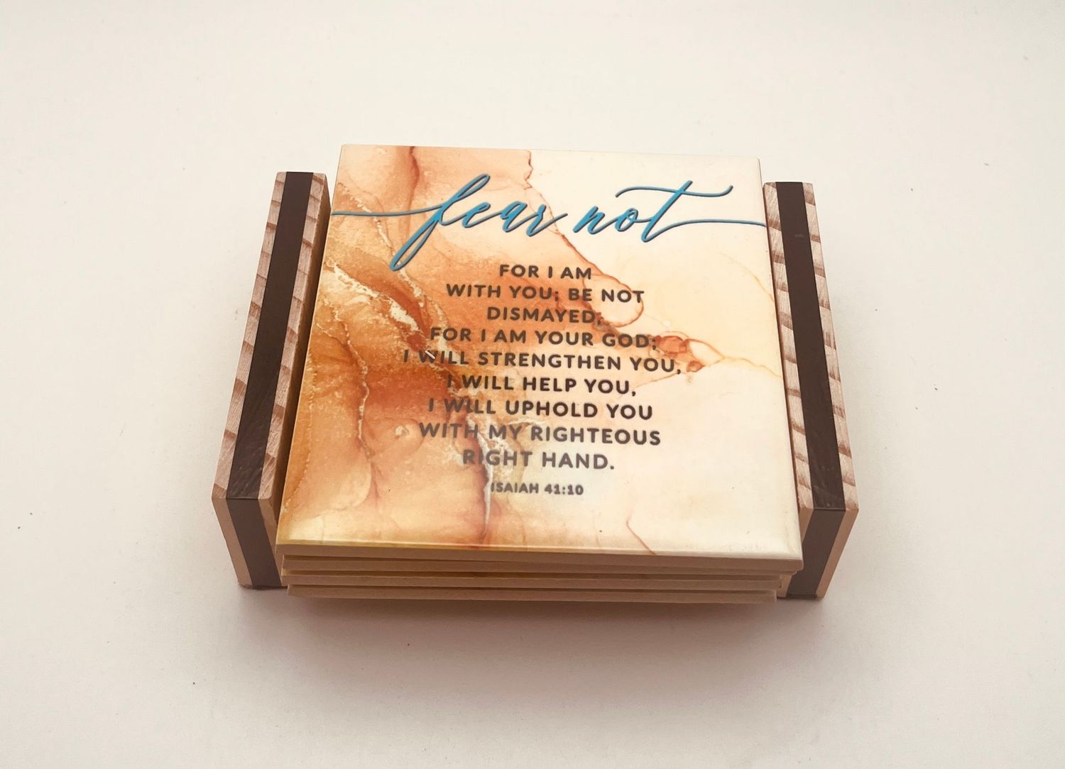 4 In 1 "Be Anxious for Nothing" Coaster Set