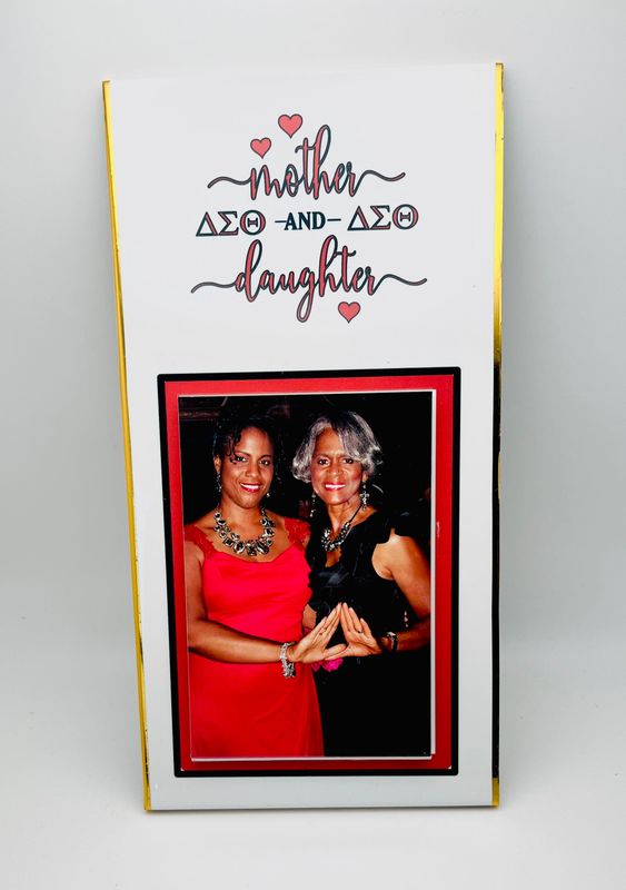 Personalized Mother & Daughter Greek Photo Plaque