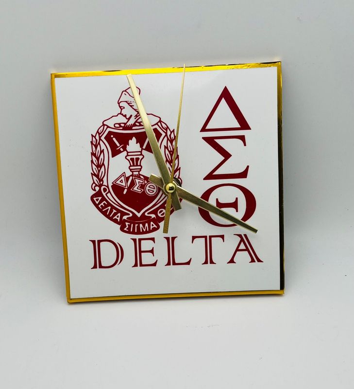 Delta Clock with Greek Letters 6x6