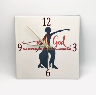 Lady Fortitude inspirational Clock