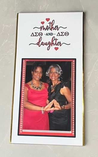 Delta Mother & Daughter Legacy Photo Plaque with Easel