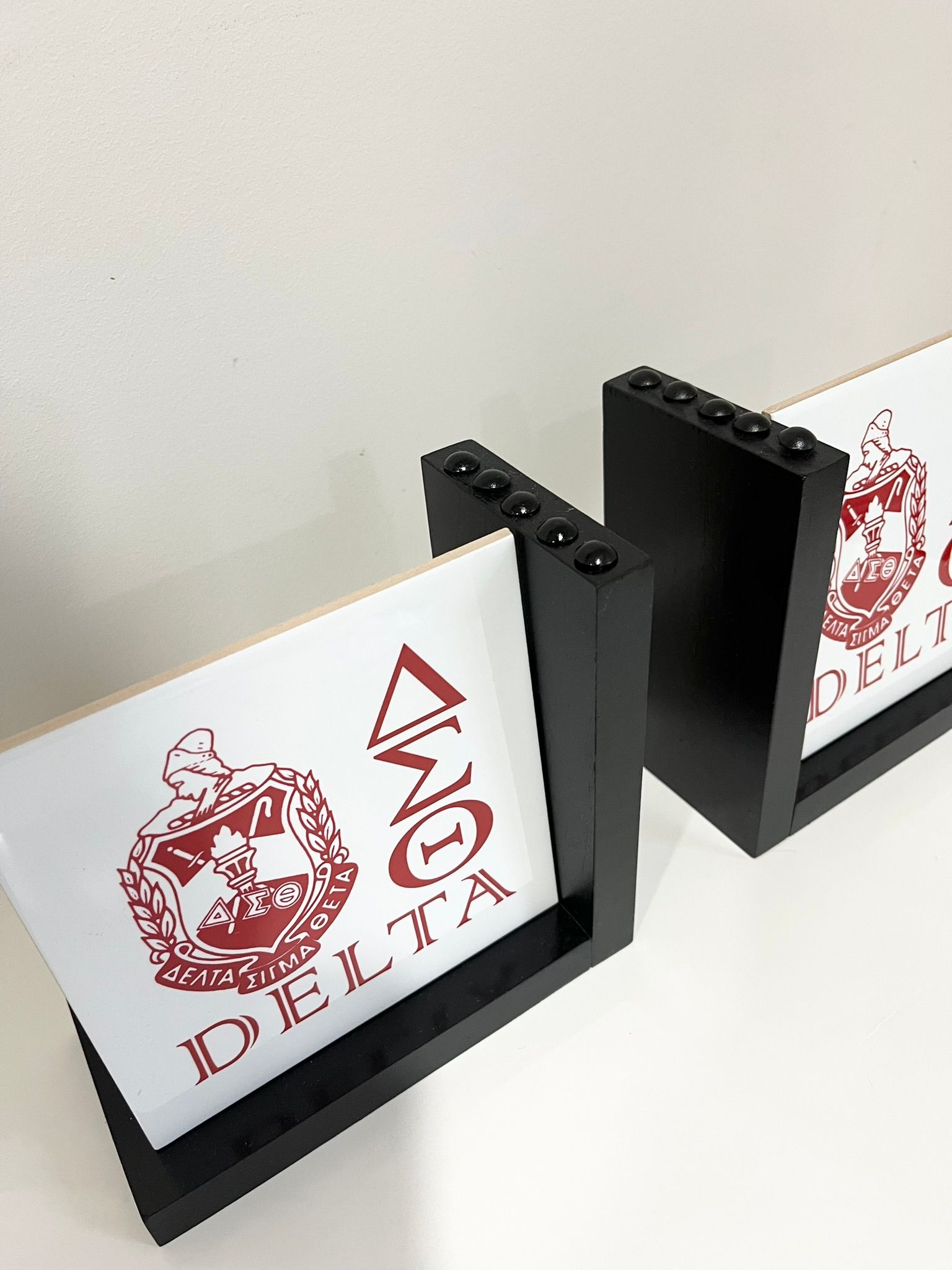 Delta Bookend Organizers - Office & Home Decor Set