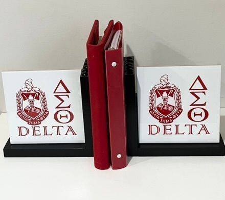 Delta Bookend Organizers - Office & Home Decor Set