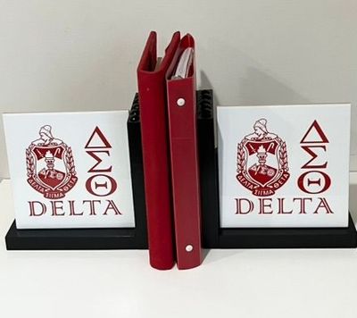 Delta Bookend Organizers - Office & Home Decor Set Delta Bookend Organizers - Office & Home Decor Set