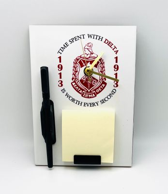 Delta 3in1 Clock & Memo Plaque