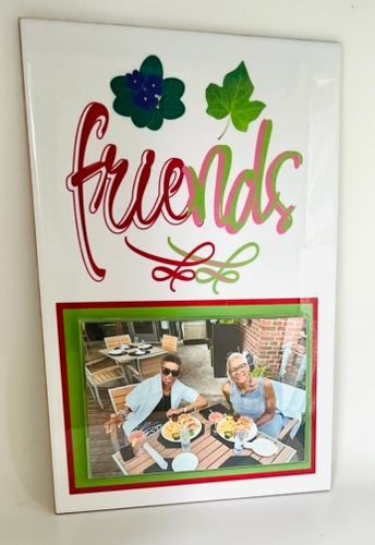 "Friends" Personalized Photo Plaque (8x12)