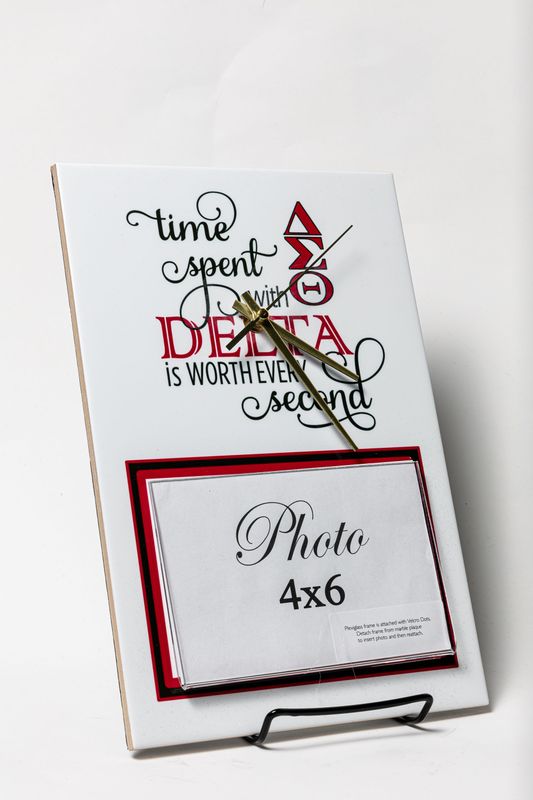 Delta  Inspirational "Time Spent" Photo Wall Clock (8x12)