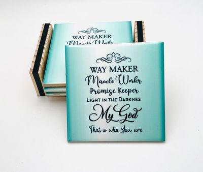 Way Maker Coaster Set with Holder