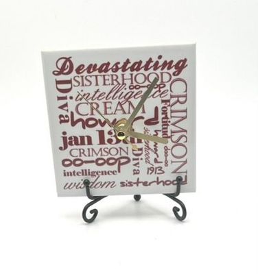 Sisterhood Mini Desk Wall Clock 4x4 inches Sisterhood Mini Desk Wall Clock 4x4 inches