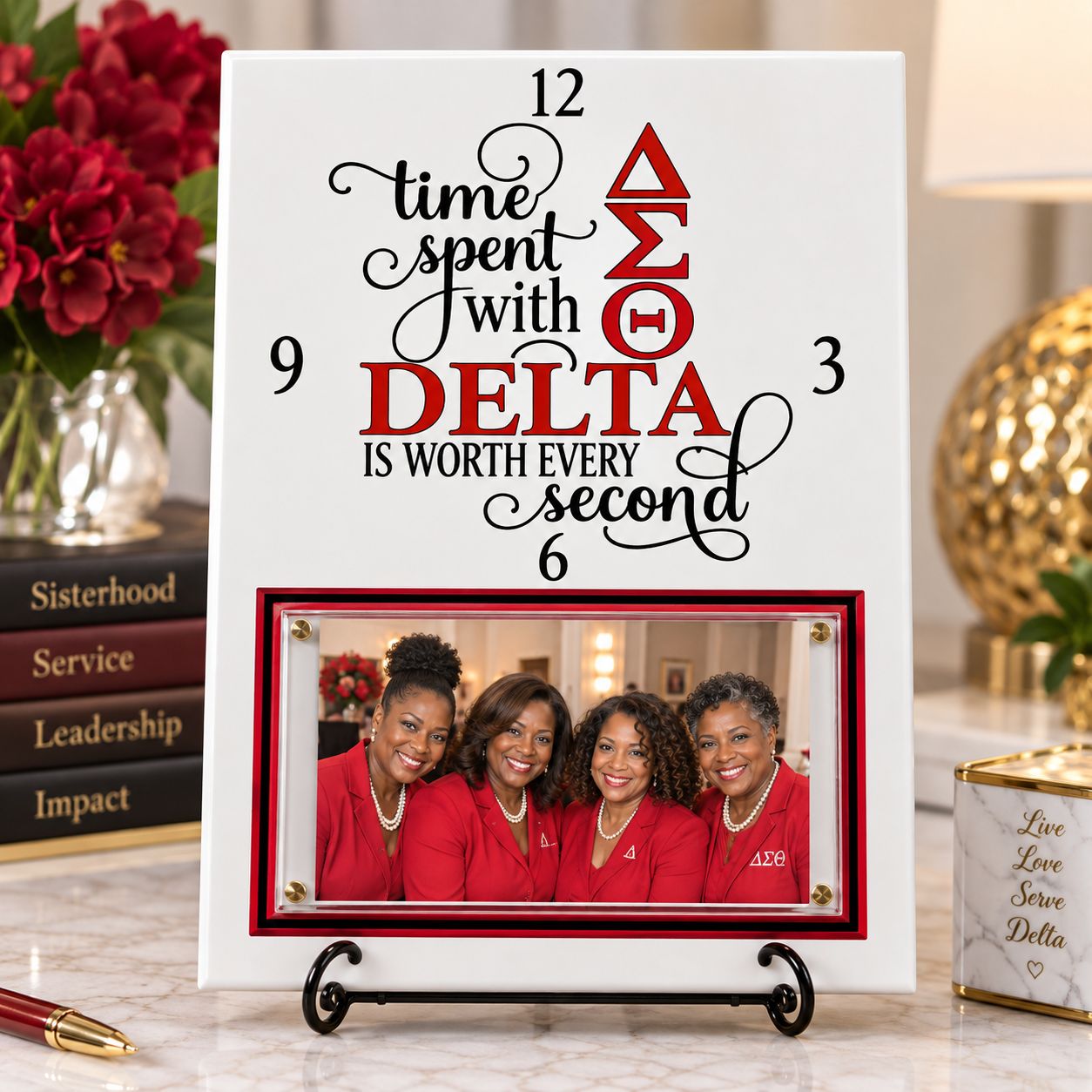 DELTA Time Spent Photo Plaque with Easel