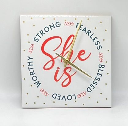 She Is Wall Clock 8x8