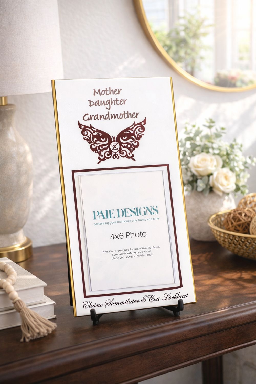 Generational PHOTO Plaque & Easel --- Generational PHOTO Plaque & Easel ---