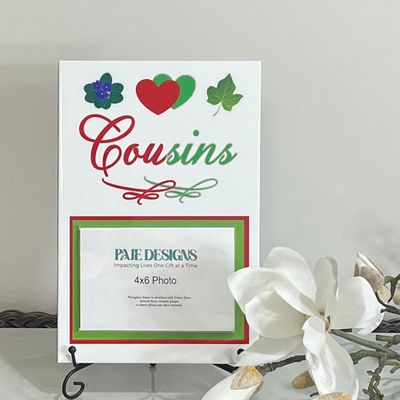 Cousins Photo Plaque with Easel 8x12 Cousins Photo Plaque with Easel 8x12