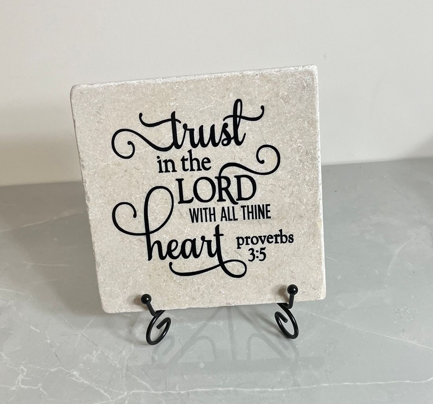 Heart & Stone Scriptural Trivet Heart & Stone Scriptural Trivet