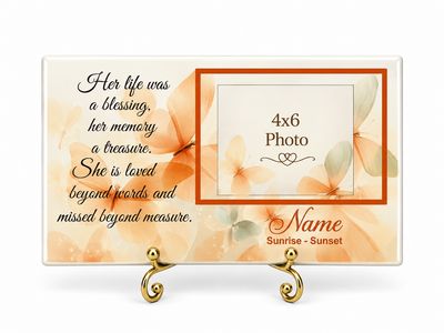 Personalized-Memorial Photo Plaque - Female Personalized-Memorial Photo Plaque - Female