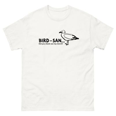 Bird-san Unisex classic tee Black logo