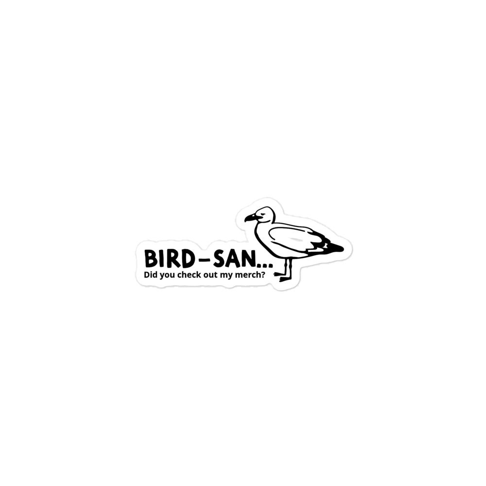 Bird-san Bubble-free stickers