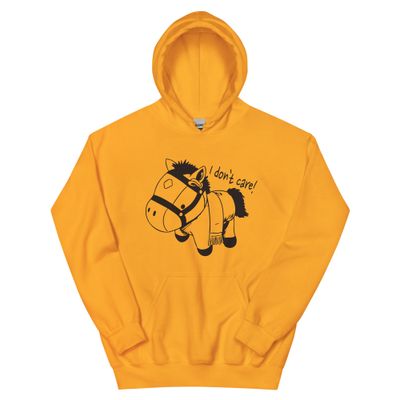 Horse-san Unisex Hoodie Black Logo