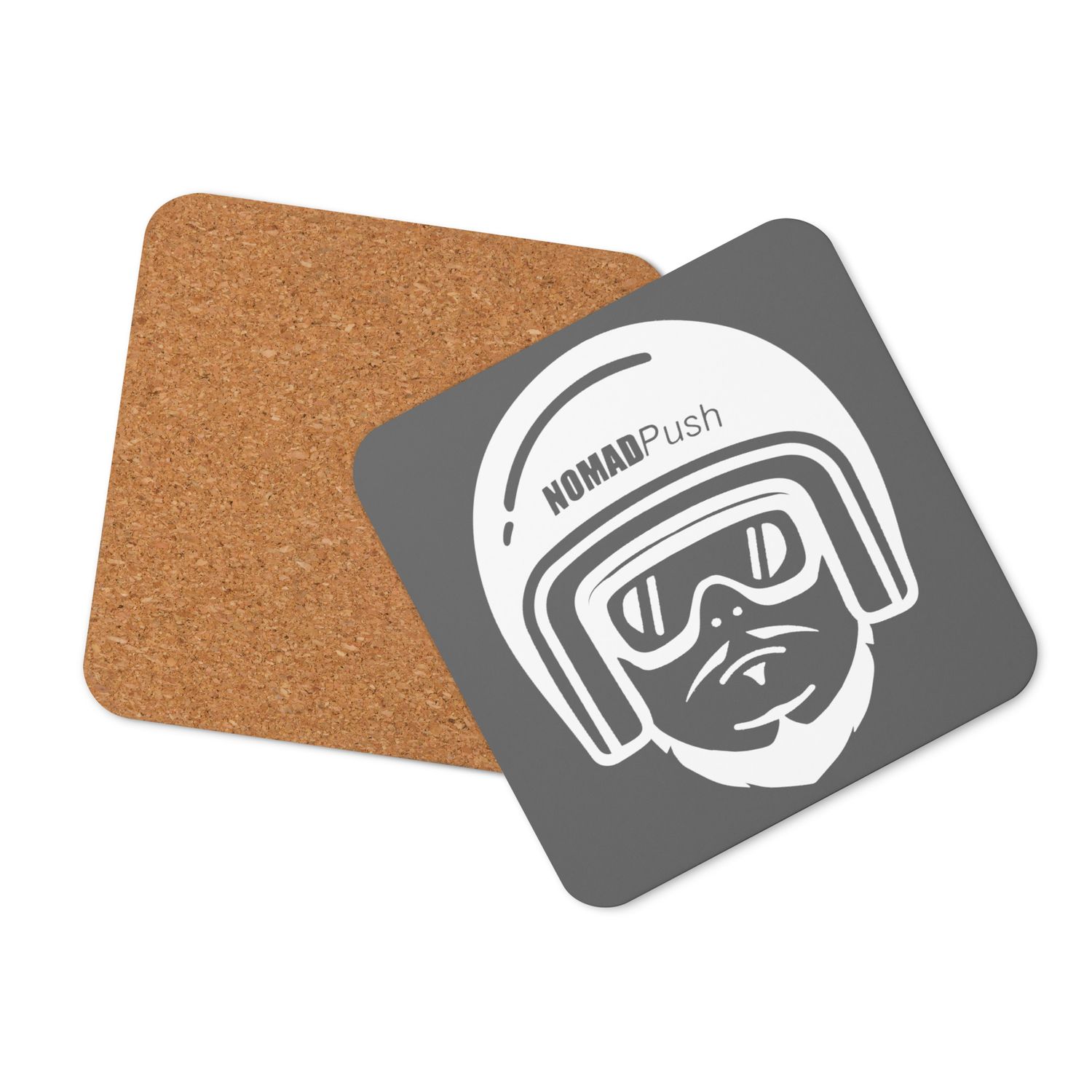 Helmet Logo Cork-back coaster