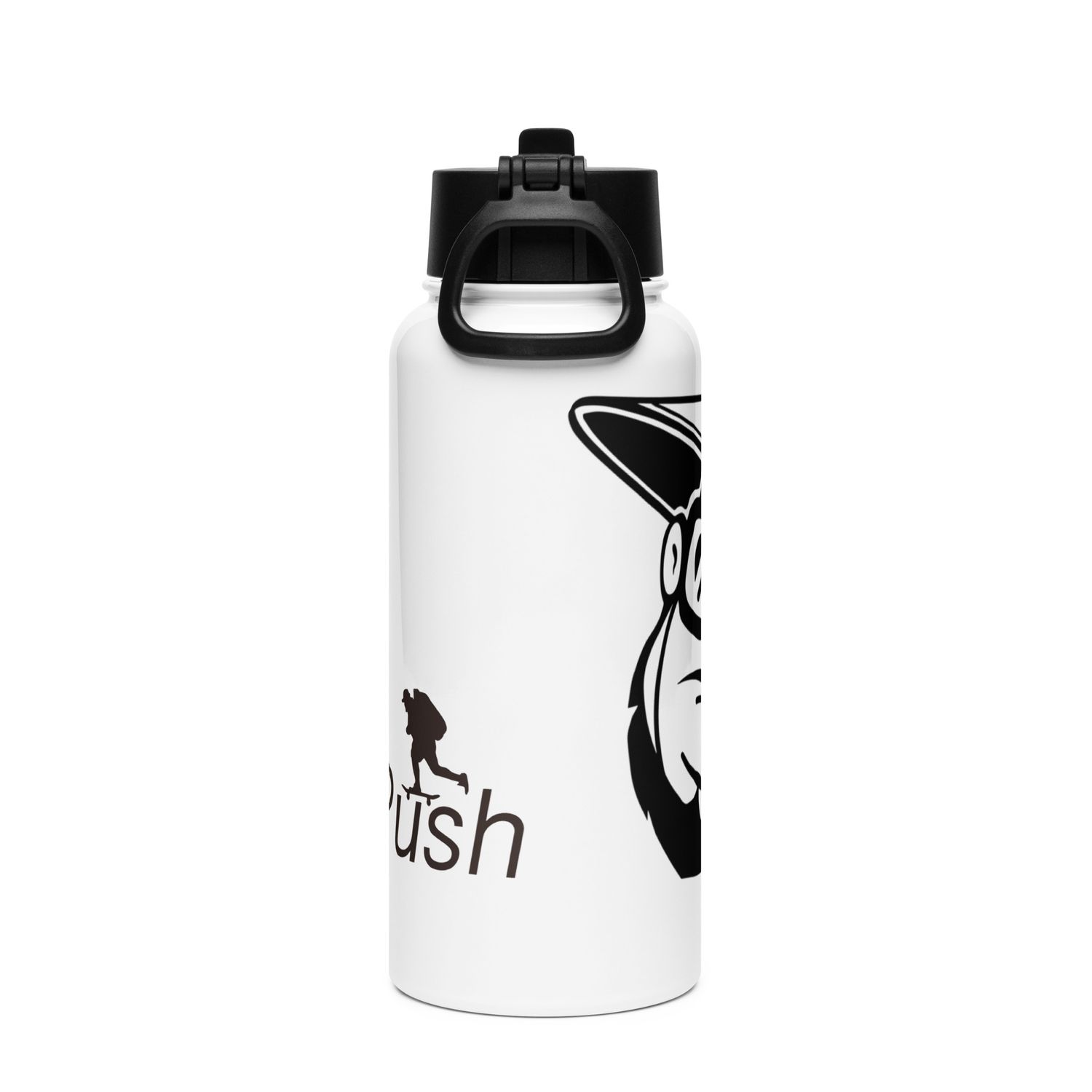 Face Logo Water Bottle w/ Straw lid (Stainless Steel)