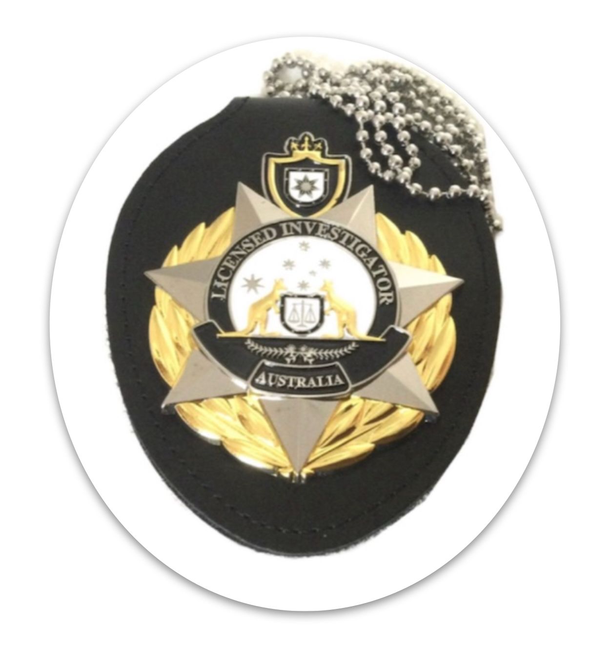 Investigator Badge &amp; Belt Holder