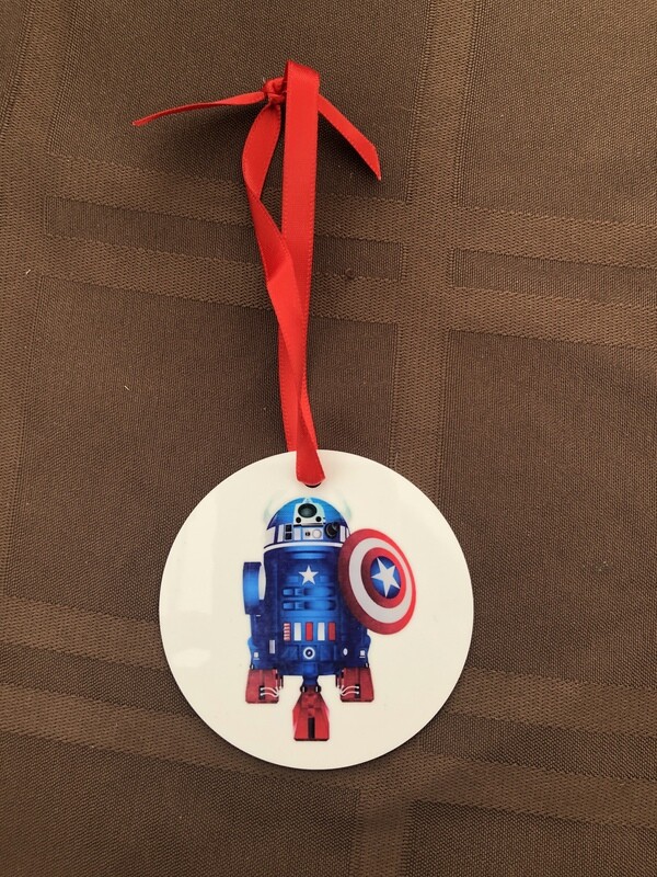 R2D2 Captain America Ornament